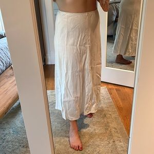 Eileen Fisher Linen Midi Skirt, M